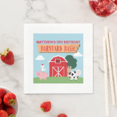 Barnyard Birthday Bash/Party Servet (Insitu)