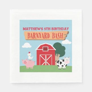 Barnyard Birthday Bash/Party Servet