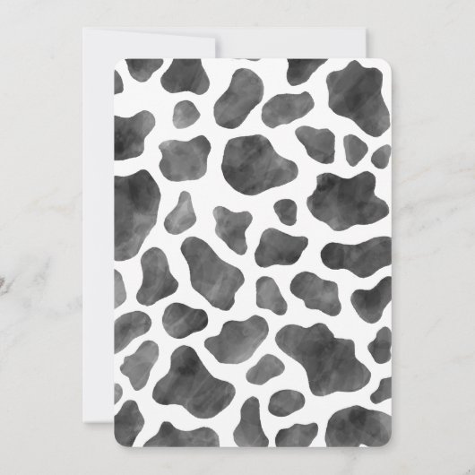 Barnyard Birthday Bash Waterverf Land Boerderij Kaart (Achterkant)