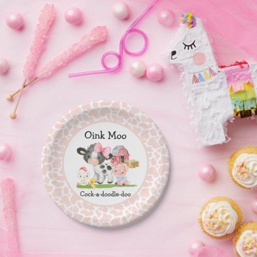 Barnyard Birthday Bord Oink Moo Cockadoledoo (Feest)