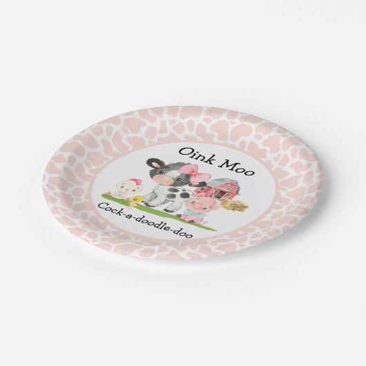 Barnyard Birthday Bord Oink Moo Cockadoledoo (Gekanteld)