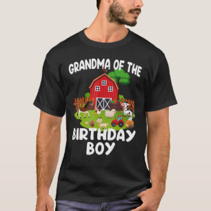 Barnyard Birthday Farm Animals oma Birthday Bo T-shirt