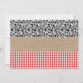 Barnyard Birthday Invitation and Photo Kaart (Achterkant)