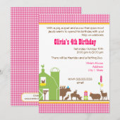 Barnyard Birthday Invitation Kaart (Voorkant / Achterkant)
