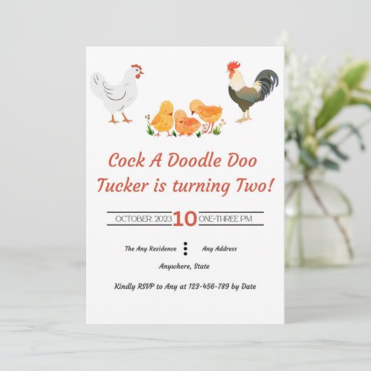 Barnyard Birthday Kaart (Staand voorkant)