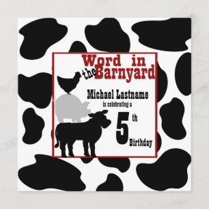Barnyard Birthday Party Kaart