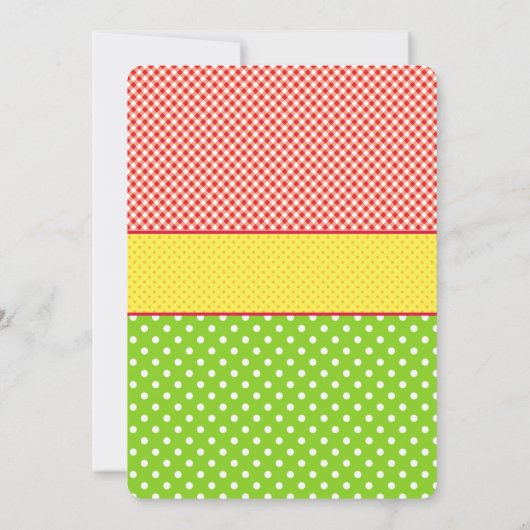 Barnyard Boerderij Animal Birthday Party Invitatio Kaart (Achterkant)