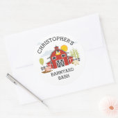 Barnyard Boerderij Animal Birthday Party Sticker (Envelop)
