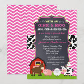 Barnyard Boerderij Baby Shower Uitnodigingen (Voorkant / Achterkant)