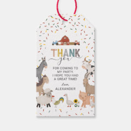 Barnyard Boerderij Birthday Cadeaulabel