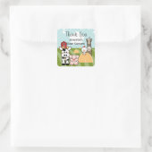 Barnyard Boerderij Dier Party Favor Sticker Labels (Tas)