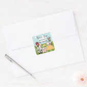 Barnyard Boerderij Dier Party Favor Sticker Labels (Envelop)