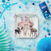 Barnyard Boerderij Dieren 1e Verjaardag Papieren Bordje (Feest)