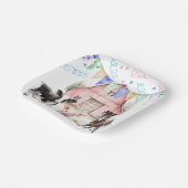 Barnyard Boerderij Dieren 1e Verjaardag Papieren Bordje (Gebogen)