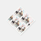 Barnyard Boerderij Dieren 1e Verjaardag Servet (Hoek)