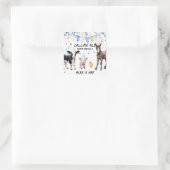 Barnyard Boerderij Dieren 1e Verjaardag Vierkante Sticker (Tas)