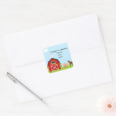 Barnyard Buddies Square Sticker (Envelop)