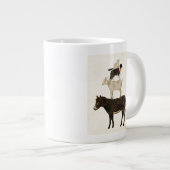 Barnyard Buds - Donkey, Goat, Dog, Cat Grote Koffiekop (Voorkant rechts)