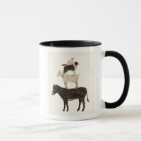Barnyard Buds - Donkey, Goat, Dog, Cat