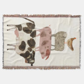 Barnyard Buds - Koe, Varkens, Schapen en Hen Deken (Voorkant)
