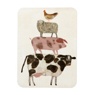Barnyard Buds - Koe, Varkens, Schapen en Hen Magneet