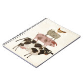 Barnyard Buds - Koe, Varkens, Schapen en Hen Notitieboek (Linkerzijde)
