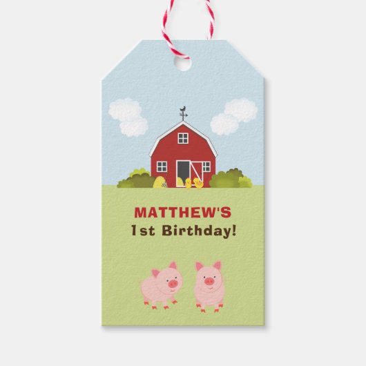 Barnyard Cadeaulabel (Voorkant)