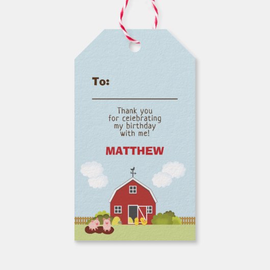 Barnyard Cadeaulabel (Achterkant)