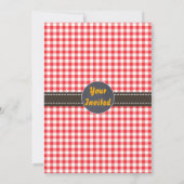 Barnyard Chalkboard Photo Birthday Invitation Kaart (Achterkant)