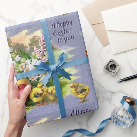  barnyard Chicken and Easter Eggs Holiday Cadeaupapier (Geschenken)