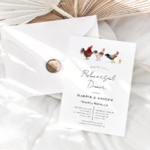 Barnyard Chicken Wedding repetitie diner