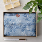 Barnyard Chickens and Botanical Pattern Tissuepapier (Geschenk)