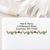 Barnyard Chickens Label (Insitu)