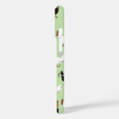 Barnyard Chickens Pattern over Green Case-Mate iPhone Case (Achterkant / Links)