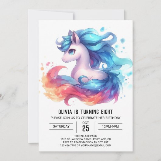 Barnyard Custom Horse Verjaardag Kaart (Voorkant)