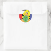 Barnyard Duck Verjaardagsfeestje Ronde Sticker (Tas)