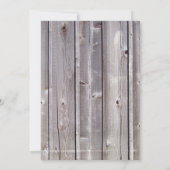 Barnyard Farm Animals Barnwood Birthday Invitation Kaart (Achterkant)