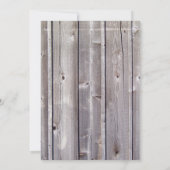 Barnyard Farm Animals Barnwood Birthday Invitation Kaart (Achterkant)