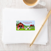 Barnyard Farm Animals Favor Tag Address Label (Insitu)