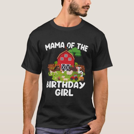 Barnyard Farm Animals Mama T-shirt (Voorkant)
