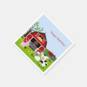 Barnyard Farm Animals Verjaardag Papier Servetten (Hoek)