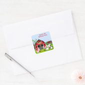 Barnyard Farm Animals Verjaardagsfeest Sticker (Envelop)