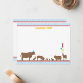 Barnyard Flat Dank je wel Notitiekaartje (Voorkant / Achterkant in situ)