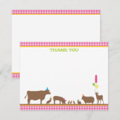 Barnyard Flat Dank je wel Notitiekaartje (Voorkant / Achterkant)