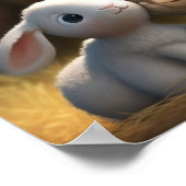 Barnyard Friends Serie - Knuffel Konijn en Lam Poster (Hoek)