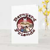 Barnyard Friends Tshirts en Gifts Kaart (Gele Bloem)