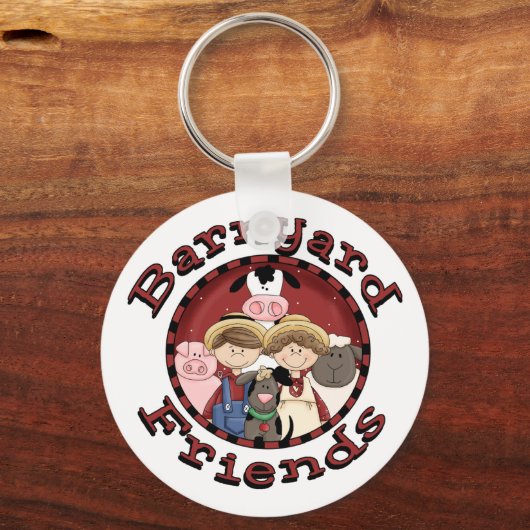 Barnyard Friends Tshirts en Gifts Sleutelhanger (Voorkant)