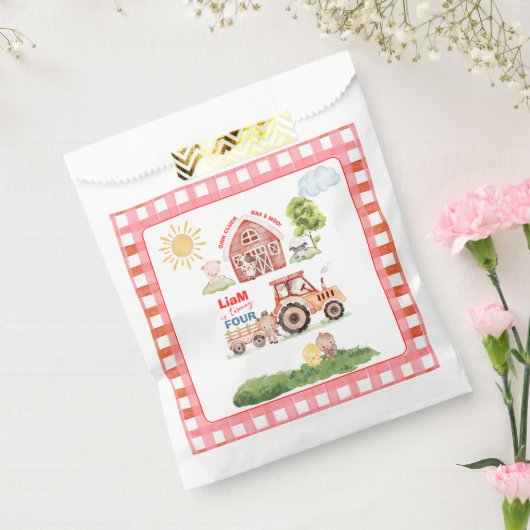 Barnyard Fun Any Age Birthday Bedankzakje (Gezegeld)