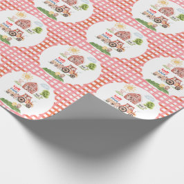 Barnyard Fun Any Age Birthday Cadeaupapier