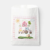 Barnyard Fun Pink 2nd Birthday Bedankzakje (Voorkant)